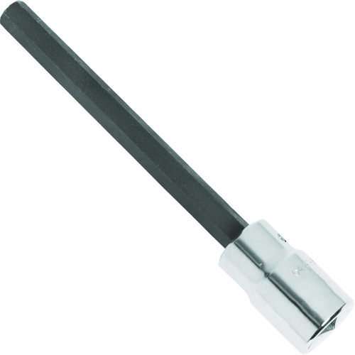 Extra-Long Bit Socket, Hex, 1/4" x 4-5/8" L, 1/2" Square Drive Drive Pronet Distribution