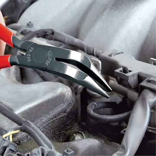 8" Long Nose 70° Angled Pliers without Cutter Pronet Distribution