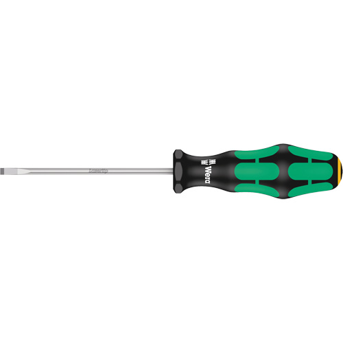 Tournevis &agrave; fente, Tige de 4 mm, Ronde, 7-25/32" lo, Prise en Plastique Pronet Distribution