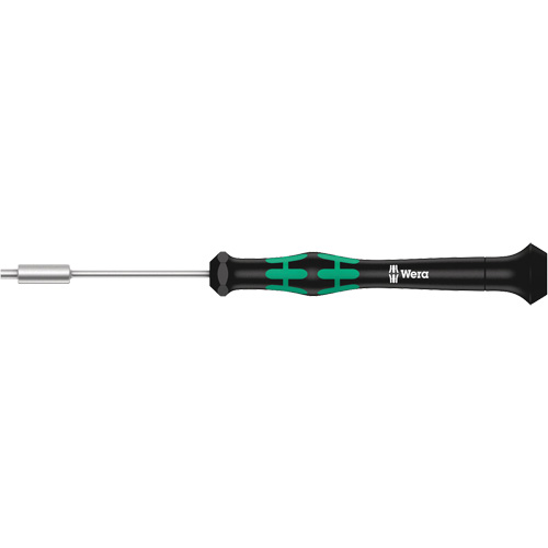 Micro-tournevis pour embouts, 2,0 mm prise, 6-3/16" lo, Non magn&eacute;tique Pronet Distribution