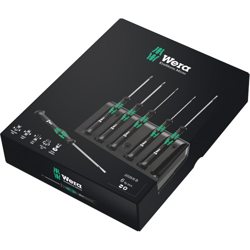 Jeu de tournevis s&eacute;rie Micro avec support, 6 mcx Pronet Distribution