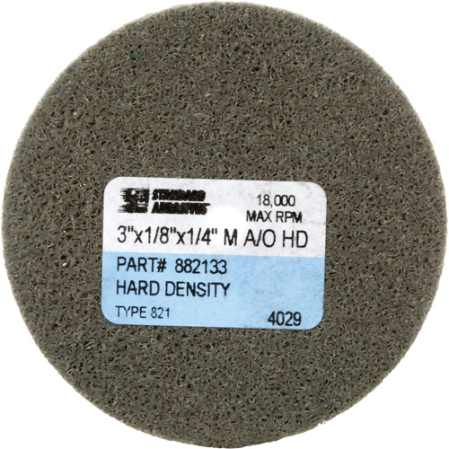 Standard Abrasives Unitized Wheel, 3" x 1/8", 1/4" Arbor, Medium Grit, Aluminum Oxide Pronet Distribution