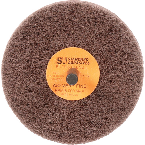 Standard Abrasives Buff & Blend Wheel, 3" Dia. x 3" W, 1/4" Arbor, Aluminum Oxide Pronet Distribution