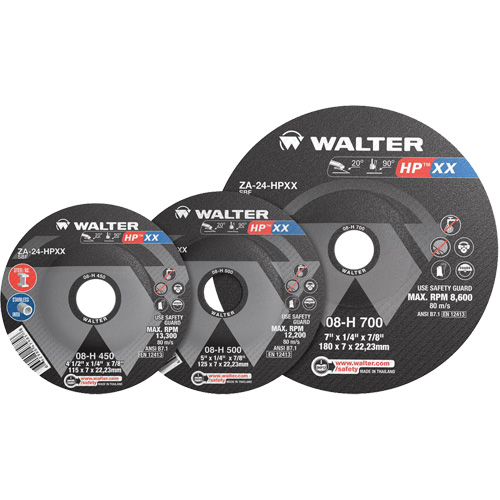 Meule HP XX, 4-1/2" x 1/4", Arbre 7/8", Type 27S Pronet Distribution