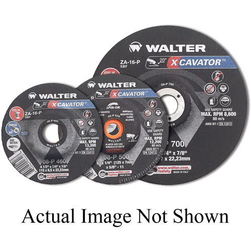 XCAVATOR Grinding Wheel, 4-1/2" x 1/4", 5/8"-11 Arbor, Zirconium, Type 27 Pronet Distribution