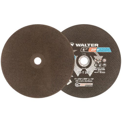 Zip+Xtra Heavy-Duty Cut-Off Wheel, 9" x 3/32", 7/8" Arbor, Type 1, Aluminum Oxide, 6600 RPM Pronet Distribution