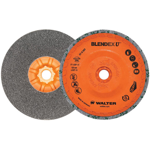 Blendex U Finishing Cup Disc, 5" Dia., Fine Grit, Silicon Carbide Pronet Distribution