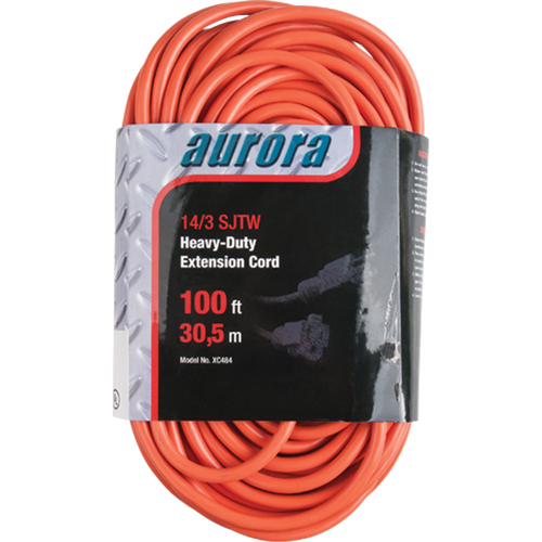 Cordon rallonge en vinyle, Ext&eacute;rieur, SJTW, AWG 14/3, 13 A, 100' Pronet Distribution