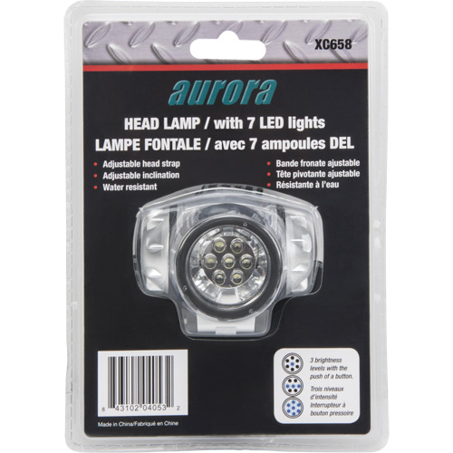 Lampe frontale, DEL, 28 lumens, 20 hres de fonctionnement, piles AAA Pronet Distribution