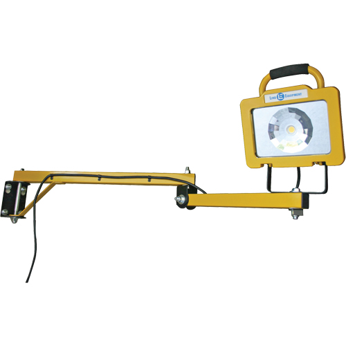 Heavy-Duty Dock Light, 40" Arm, 38 W, LED Lamp, Metal Pronet Distribution