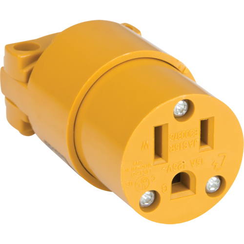 Connecteur de mise &agrave; la terre en PVC, 5-15R, Plastique Pronet Distribution