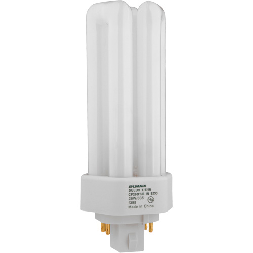 Lampe fluorescente compacte &agrave; tube triple Dulux D/E/IN Amalgam, T (T4), 42 W, 3500 K, Base G24Q-4, 16 000 h Pronet Distribution