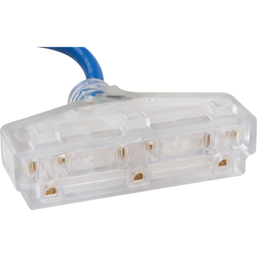 Cordon rallonge en caoutchouc TPE avec indicateur lumineux, Toutes saisons, SJEOW, AWG 14/3, 15 A, 3 prise(s), 25' Pronet Distribution