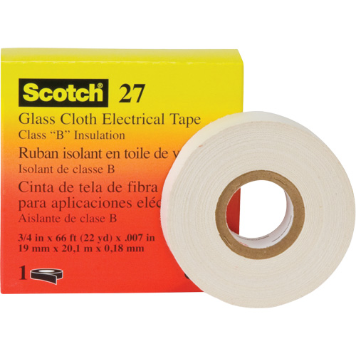 Ruban isolant en toile de verre 27 Scotch, 12 mm (1/2") la x 20 m (66') lo Pronet Distribution