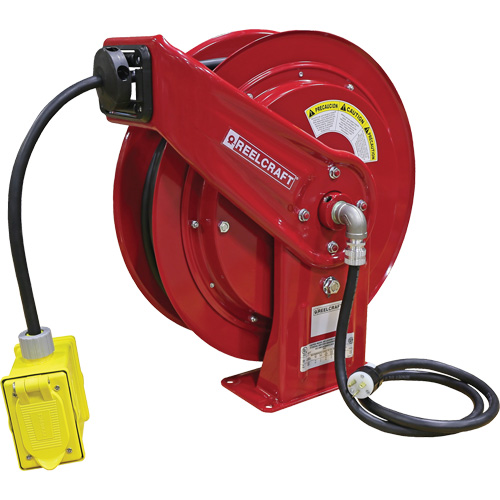 70000 Power Cord Reel, 100', SEOOW, 12 Gauge, 20 A Pronet Distribution