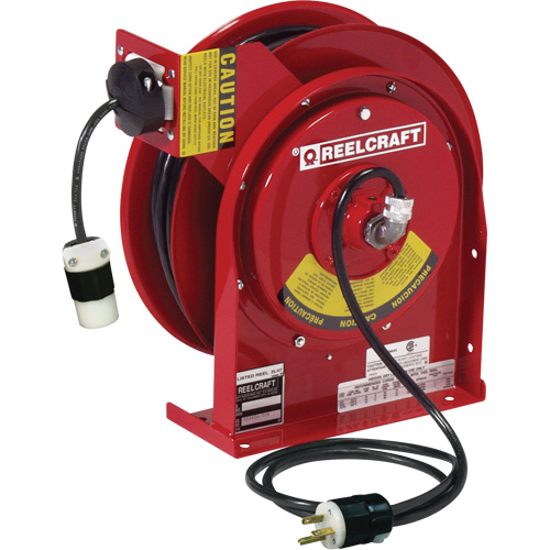 Power Cord Reel, 45', SJEOOW, 12 Gauge, 20 A Pronet Distribution