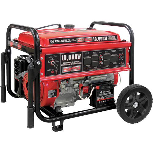 G&eacute;n&eacute;ratrice &agrave; essence &agrave; d&eacute;marreur &eacute;lectrique, 10000 W de surtension, 7500 W nominale, 120 V/240 V, R&eacute;servoir de 25 L Pronet Distribution