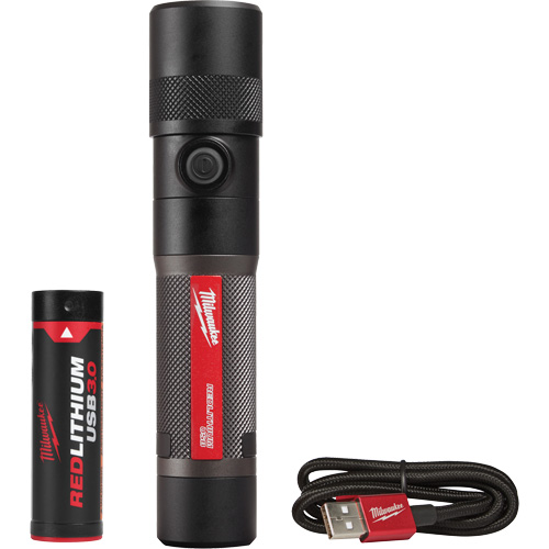 1100L Twist Focus Flashlight, LED, 1100 Lumens, Rechargeable Batteries Pronet Distribution