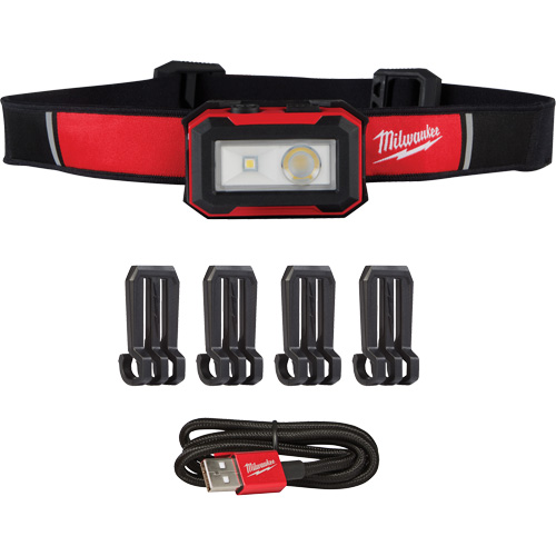 Magnetic Headlamp & Task Light, LED, 450 Lumens, 2.5 Hrs. Run Time, Rechargeable Batteries Pronet Distribution