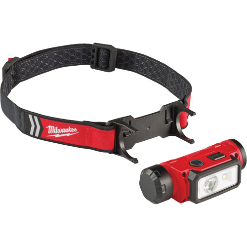 REDLITHIUM USB Hardhat Headlamp, LED, 600 Lumens, 5 Hrs. Run Time, Rechargeable Batteries Pronet Distribution