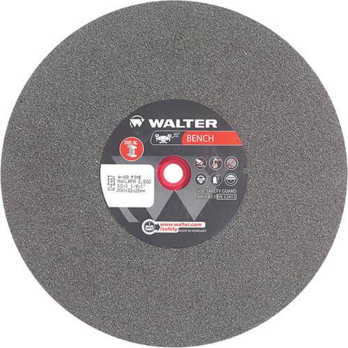 Bench Grinding Wheel, 10" x 1-1/4", 1" Arbor, 1 Pronet Distribution