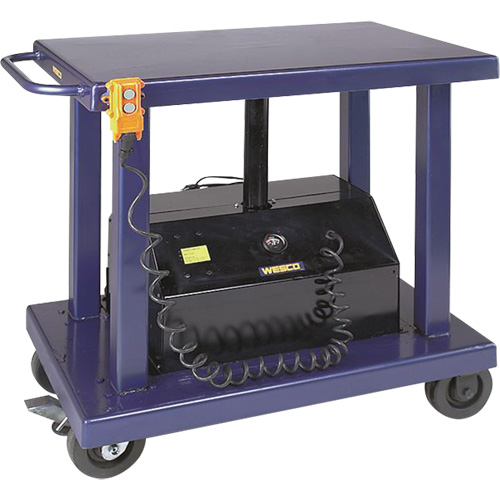 Table &eacute;l&eacute;vatrice hydraulique, Acier, 24" la x 36" lo, Capacit&eacute; 2000 lb Pronet Distribution