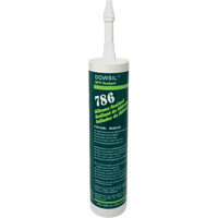 Dowsil 786 Silicone Sealant, 300 ml, Cartridge, White Pronet Distribution