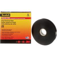 Scotch&reg; Vinyl Electrical Tape, 19 mm (3/4") x 33 m (108'), Black, 10 mils Pronet Distribution