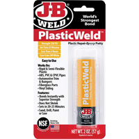 Colle &eacute;poxyde PlasticWeld, 2 oz, B&acirc;ton, Blanc cass&eacute; Pronet Distribution