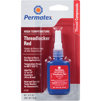 High Temperature Threadlocker, Red, High, 10 ml, Bottle Pronet Distribution