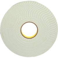 Double-Coated Foam Tape, 33 m (108') L x 25.4 mm (1") W, 62 mils, Urethane Pronet Distribution