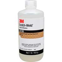 Scotch-Weld Instant Adhesive CA100, Off-White, Bottle, 1 lbs. Pronet Distribution