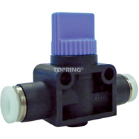 2-Way Straight Union Miniature Hand Valve, 1/4" NPT Air Inlet, 1/4" NPT Outlet, 150 PSI Pronet Distribution