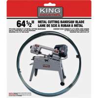 Bandsaw Metal Blade, Carbon Steel, 64-1/2" L x 1/2" W x 0.025" Thick, 24 TPI Pronet Distribution
