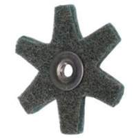 Disque abrasif en forme d'&eacute;toile pour pr&eacute;paration de surface Abrasotex , 2" dia., Grain Tr&egrave;s fin, Oxyde d'aluminium Pronet Distribution