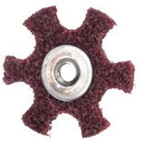 Disque abrasif en forme d'&eacute;toile pour pr&eacute;paration de surface Abrasotex , 4" dia., Grain Moyen, Oxyde d'aluminium Pronet Distribution