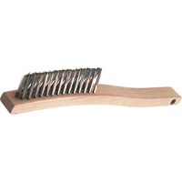 V-Groove Long Handle Scratch Brushes, Stainless Steel, 3 x 14 Wire Rows, 13-3/4" Long Pronet Distribution