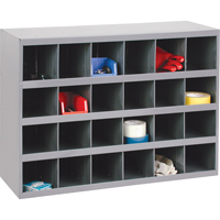 Armoires pour bacs de rangement en acier, 33-3/4" la x 12" p x 23-7/8" h, Gris Pronet Distribution