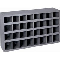 Armoires pour bacs de rangement en acier, 33-3/4" la x 12" p x 19-1/4" h, Gris Pronet Distribution