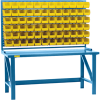 Rayonnage &agrave; persienne avec bacs, 36 bacs, 72" la x 15" p x 40" h Pronet Distribution