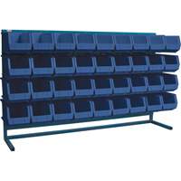 Rayonnage &agrave; persienne avec bacs, 36 bacs, 72" la x 15" p x 40" h Pronet Distribution