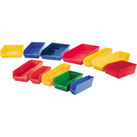 Bacs de rangement pour tablettes, 11-1/8" la x 4" H x 11-5/8" p, Jaune, Capacit&eacute; 30 lb Pronet Distribution