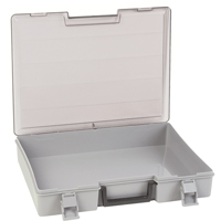 Compartment Case, Plastic, 15-1/2" W x 11-3/4" D x 2-1/2" H, Grey Pronet Distribution