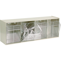 Syst&egrave;me de casiers modulaires Tip-Out, 23-5/8" la x 6-5/8" p x 8-1/8" h, 4 tiroirs Pronet Distribution