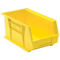 Bacs ultra empilable & suspendable, 8-1/4" la, 7" h x 14-3/4" p, Jaune Pronet Distribution