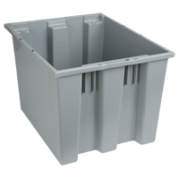 Contenants Stack & Nest, 13" x 19,5" x 15,5", Gris Pronet Distribution