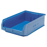 Contenants g&eacute;ants empilables, 12,375" la x 19,75" p x 5,875" h, Bleu Pronet Distribution