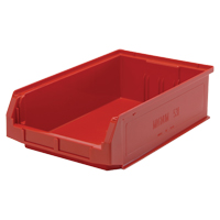 Contenants g&eacute;ants empilables, 12,375" la x 19,75" p x 5,875" h, Rouge Pronet Distribution