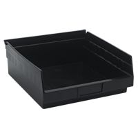 Bac pour &eacute;tag&egrave;re &eacute;conomique, 11-1/8" la, 4" h x 11-5/8" p, Noir Pronet Distribution