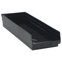 Bac pour &eacute;tag&egrave;re &eacute;conomique, 8-3/8" la x 4" H x 23-5/8" p, Noir, Capacit&eacute; 60 lb Pronet Distribution